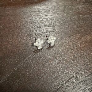 Elegant Silver Cross Earrings